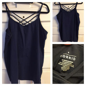 Torrid NAVY Strappy Foxy Cami